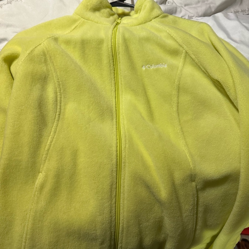 Columbia Lime Green Fleece Jacket